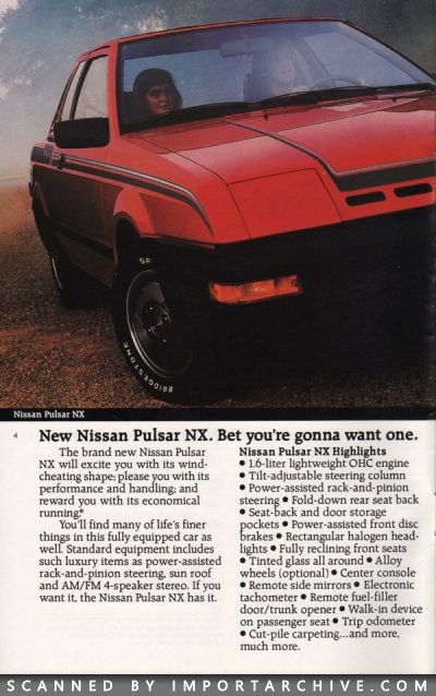 1983 Nissan Full Lineup Brochure (Early Version) - ImportArchive