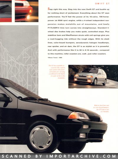 1991 Suzuki Swift Brochure - ImportArchive