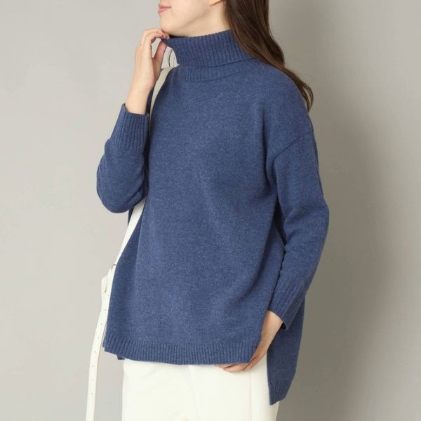 NARU/タスマニアラムウールタートルネックニット -ふんわりした風合い