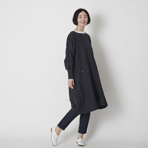 kapoc/割烹着 2nd -リネンの柔らかさを2WAYで楽しめる、年中快適な割烹