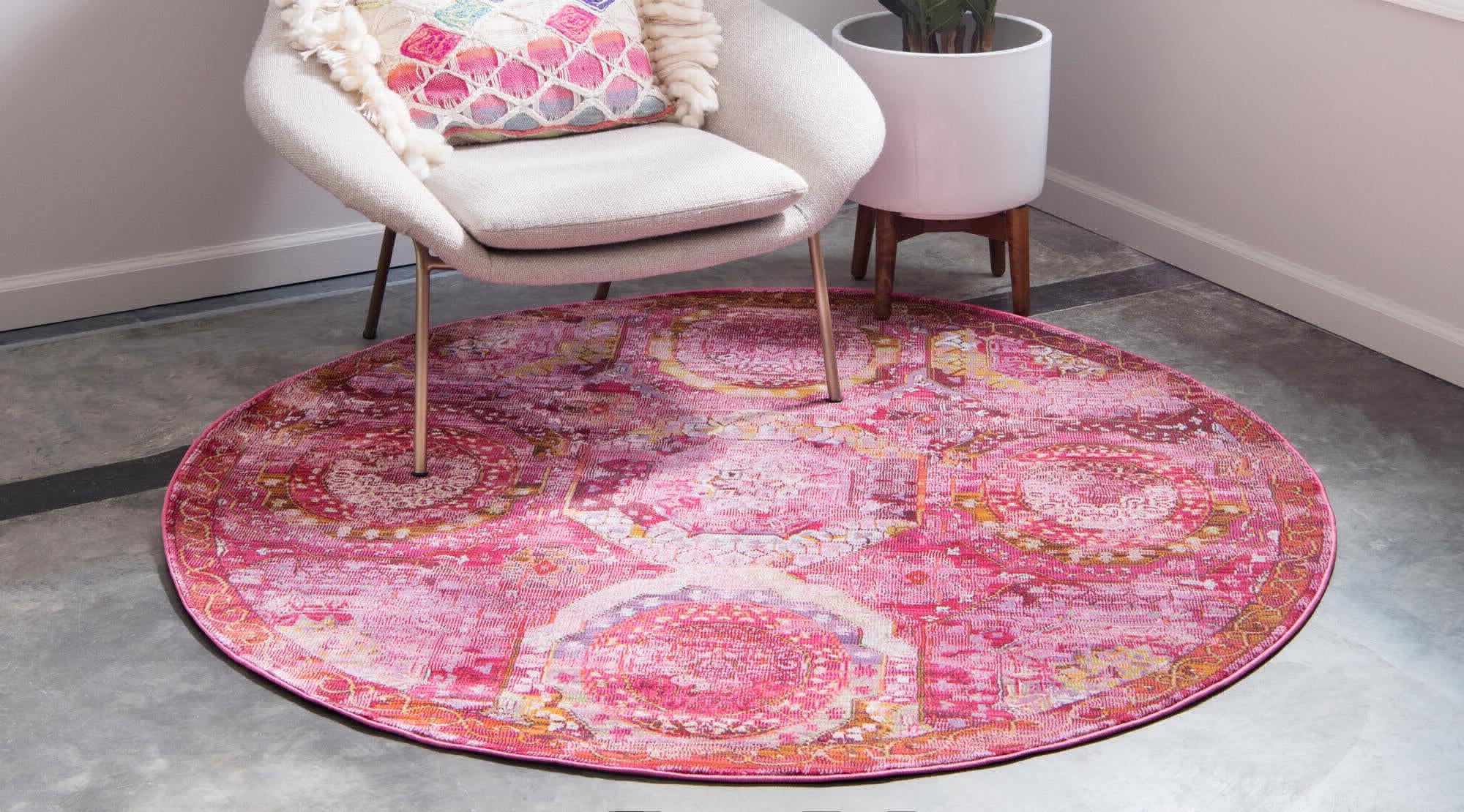 Unique Loom Baracoa T-F509 Pink Area Rug – Incredible Rugs and Decor