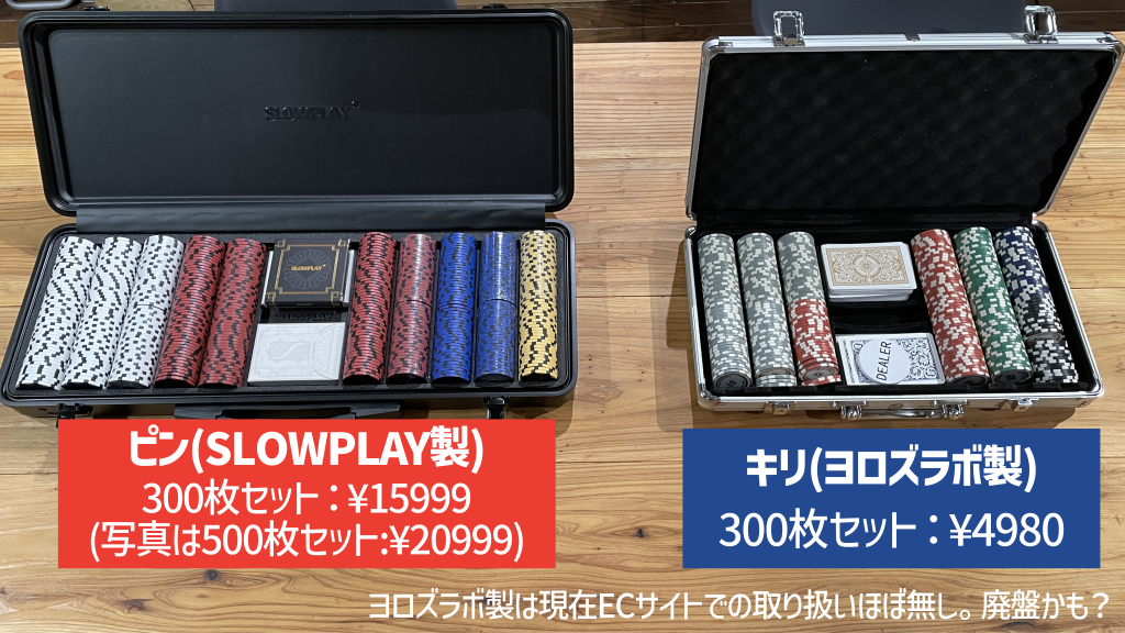 クレイポーカーチップセットを徹底比較 | 価格による違いは