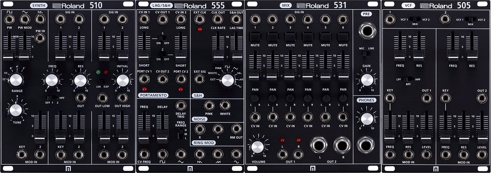 Roland SYSTEM-500 の新モジュール SYS-510 SYNTH、SYS-555 LAG / S&H