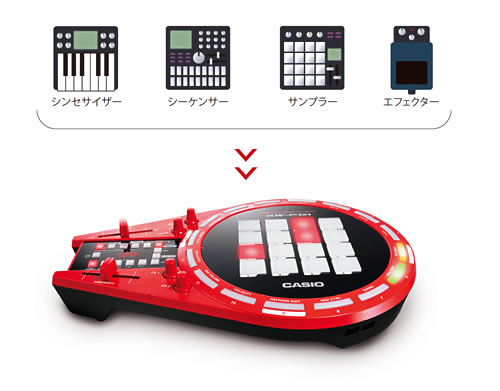 ダンスミュージックをより気軽に楽しめるガジェット CASIO TRACKFORMER