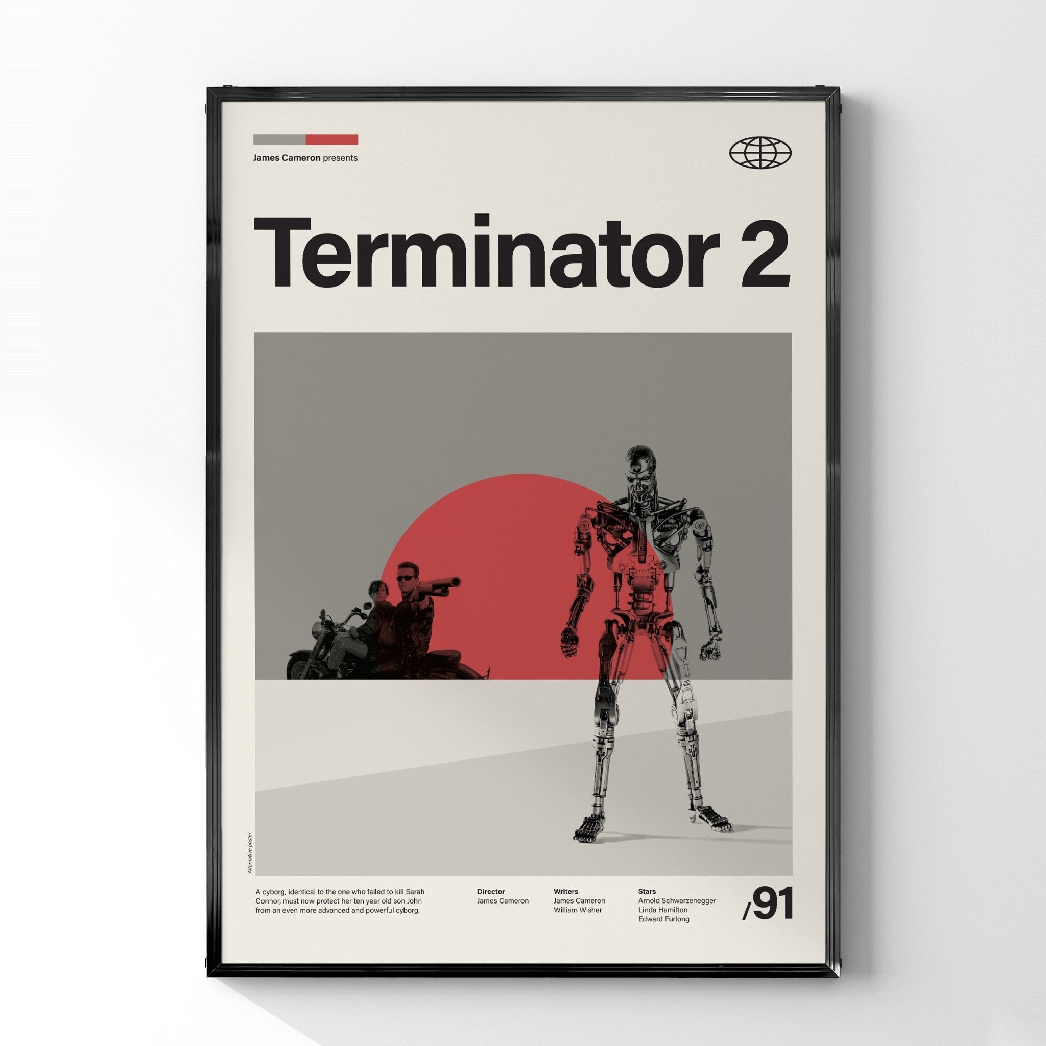 ターミネーター2」ミニマリストアートポスター – Ink Jp