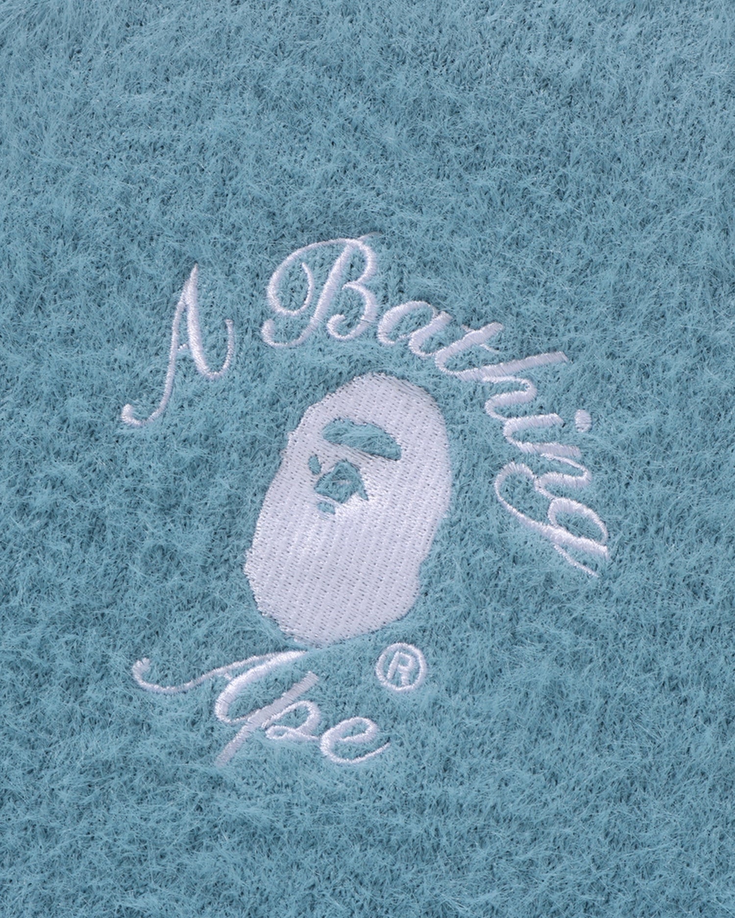 A BATHING APE® Embroidery Shaggy Knit Cardigan | Bape official