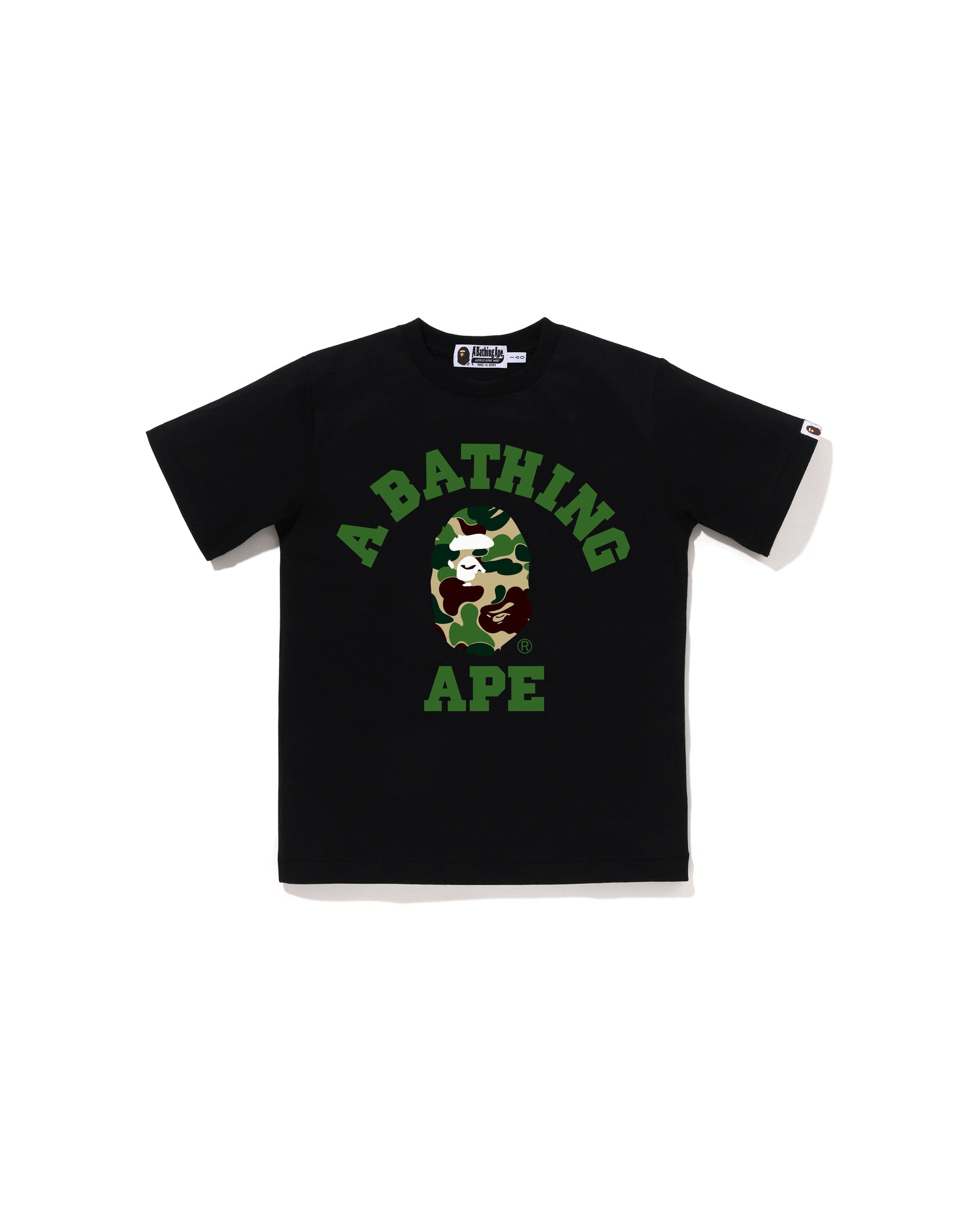 A BATHING APE® Kids Abc Camo College Tee Jr | Bape official