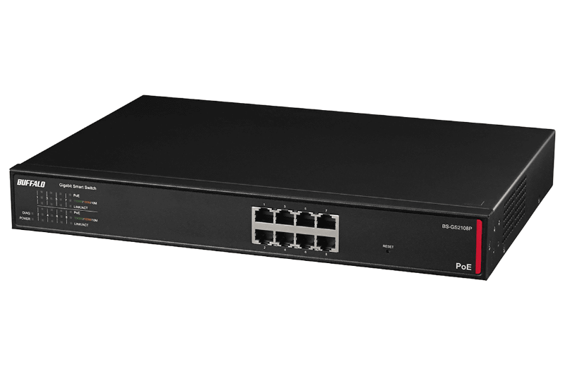バッファロー、法人向けPoEスイッチ「BS-GS2108P」の無料モニター募集