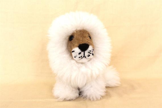 アルパカ毛100％ ぬいぐるみ ライオン