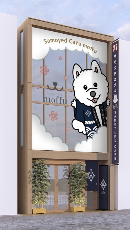 サモエドカフェmoffu2号店が竹下通りにオープン!江戸の風情が融合する
