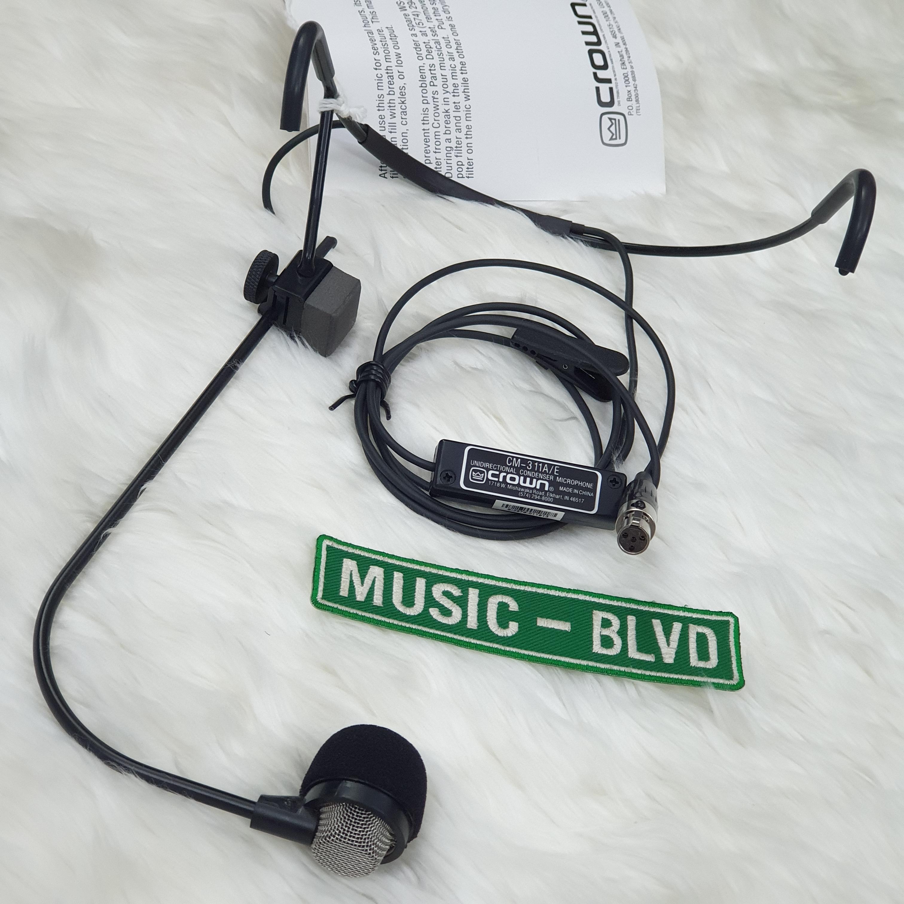 Crown CM311 AESH Headworn Microphone for Shure Wireless - Music