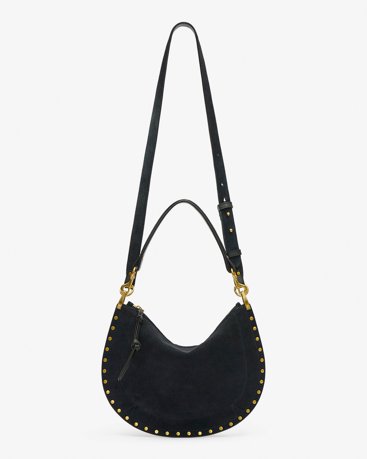OSKAN SOFT ZIP SHOULDER BAG Woman dark midnight | ISABEL MARANT