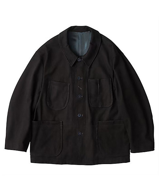 LEATHER SUEDE FRENCH JACKET WATCH