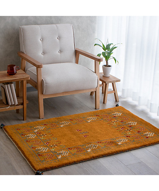 ☆ペルシャ絨毯 手織りギャッベ 玄関マットLサイズ 3 | 三越伊勢丹