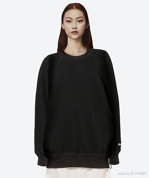 吊裏毛ロゴロングスリーブプルオーバー | BLAMINK (Women)/ブラミンク