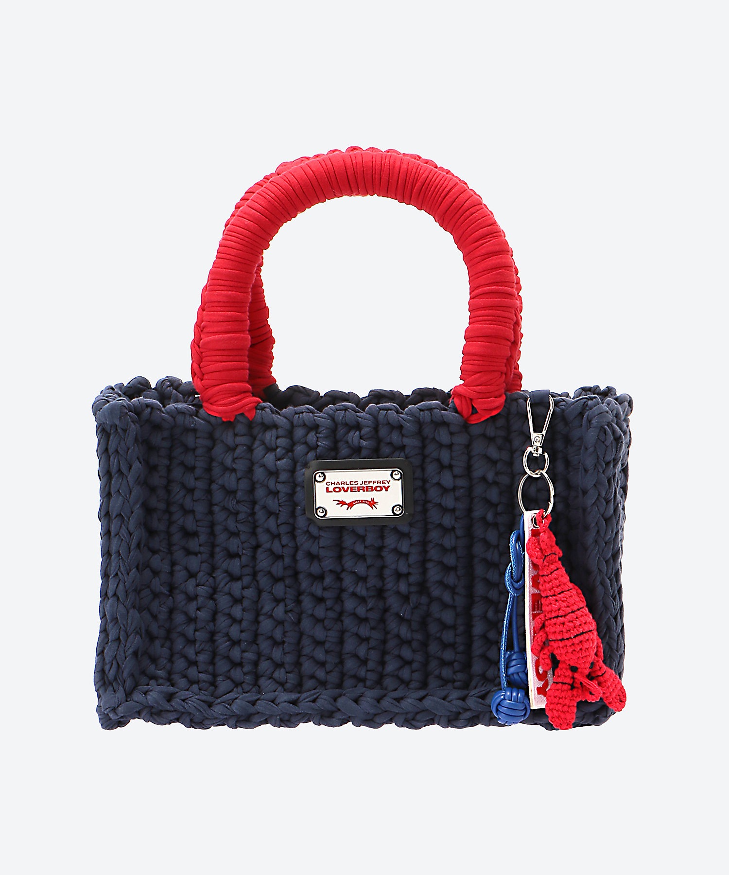 CHARLES JEFFREY LOVERBOY タータンチェック ロープバッグ CHARLES