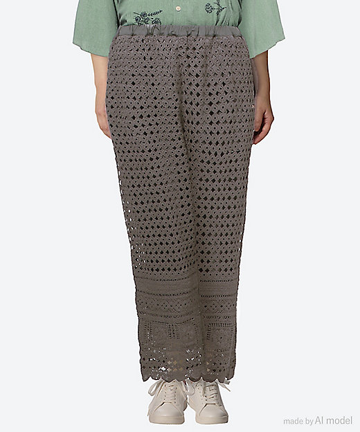 コットンフラワーコードレースパンツ（裏地付き） 46160052