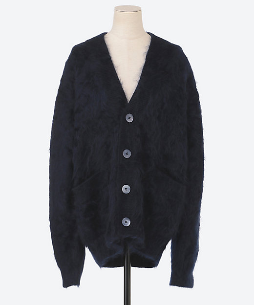 カシミヤファー7GVネックカーディガン | BLAMINK (Women