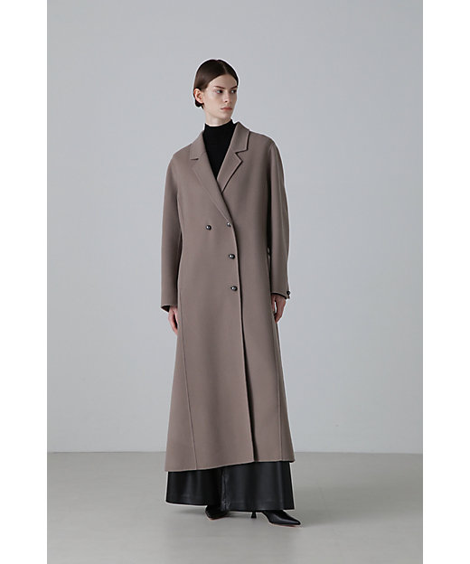 ◇ソリッドウールリバーロングコート（5314252902） | ADORE