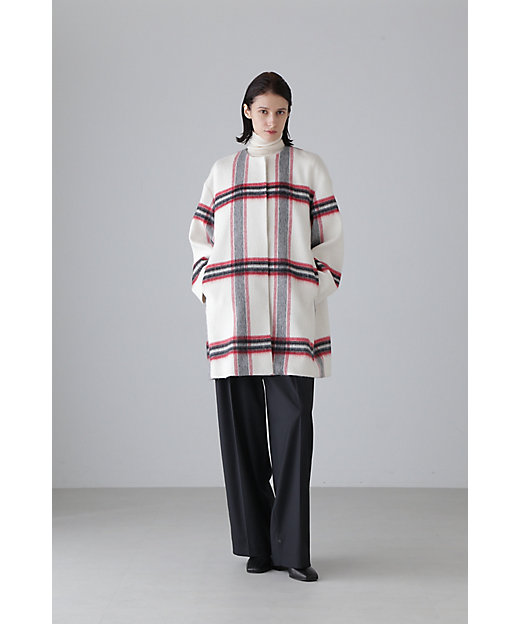 アルパカシャギーチェックコート（5314252007） | ADORE