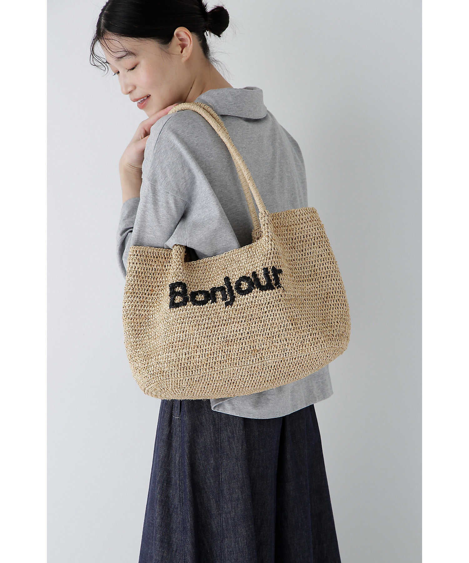 アパルトモン購入 アーポワンウテセ 24SS ラフィアバッグ アパルトモン