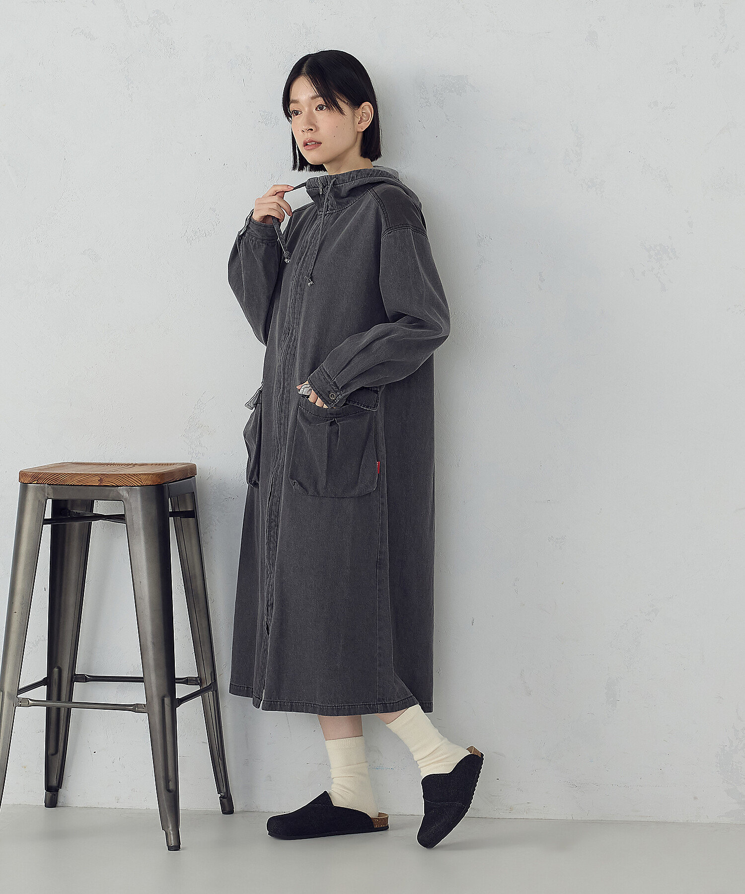 デニムパーカーワンピース ／ セットアップ対応（5231OO71