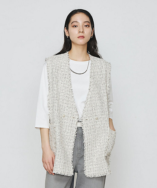 Sサイズ 〕 サマーツイード ジレ（9611VK03） | COMME CA S