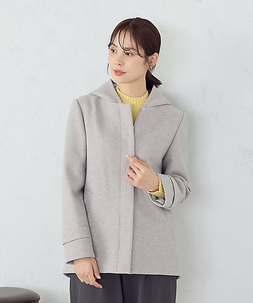 2WAYフーデッドショートコート（1226WM06） | COMME CA