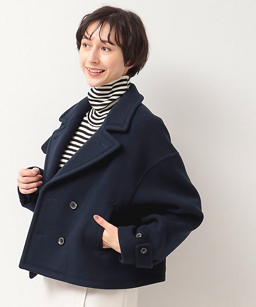 ショートPコートジャケット（2002352807） | Dessin (Women