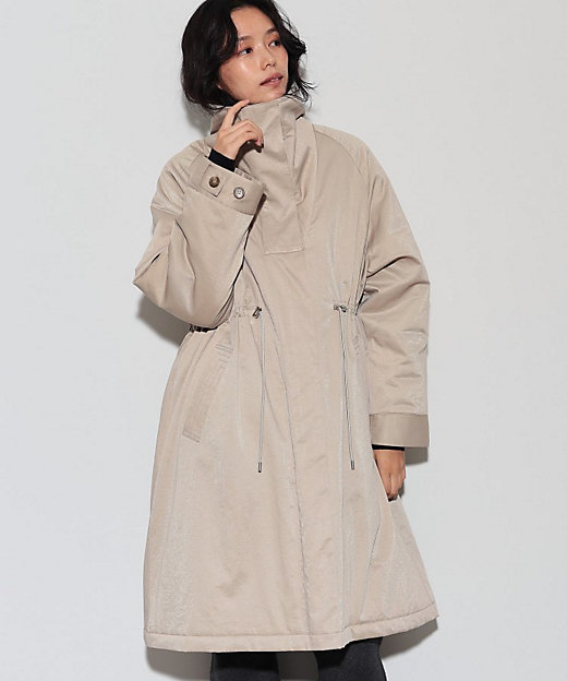 スタンドカラードロストギャバコート／モッズコート