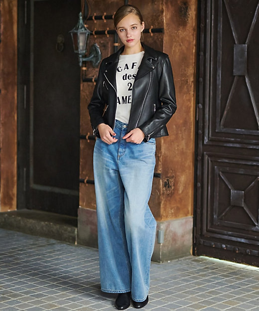 本革】ラムレザーライダースジャケット（2002371772