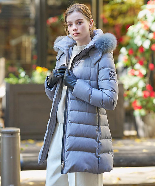 CLASSY．12月号掲載／フード＆ファー取り外し可】ブルーFOX