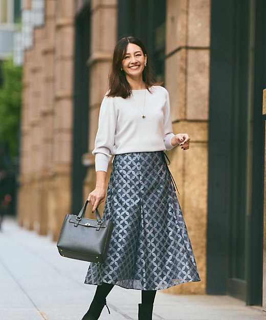 選べる6色／長く着られる◎】ボートネックニット