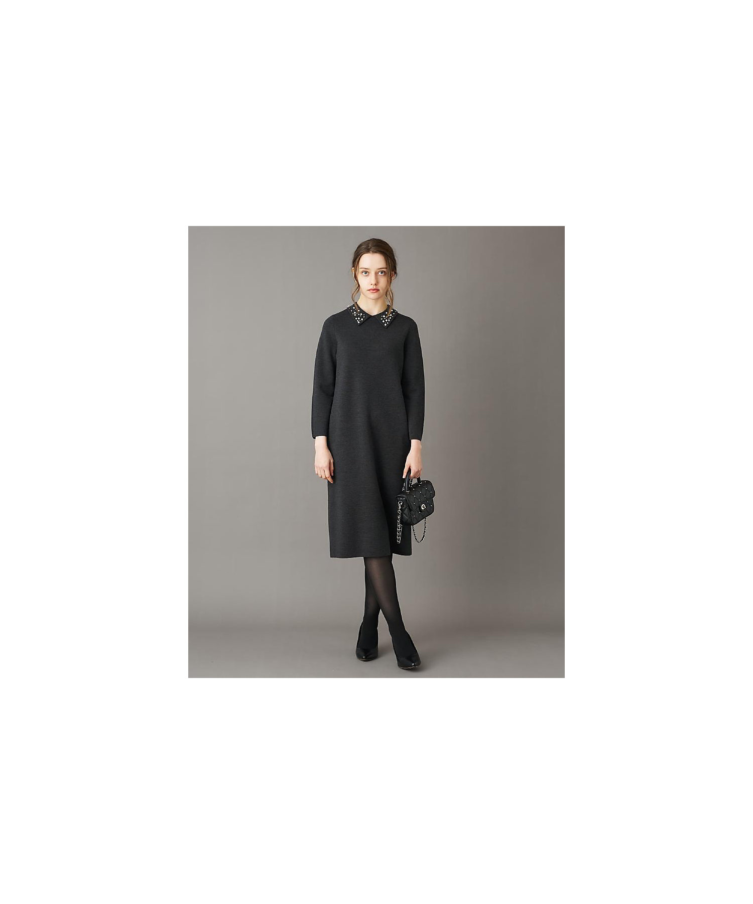 ビジューカラーニットワンピース（2002554998