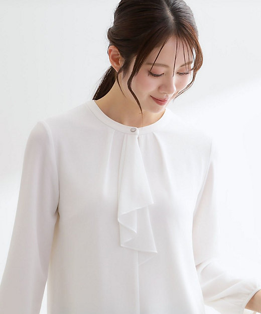 フロントフリルシフォンブラウス（2002556933） | Reflect