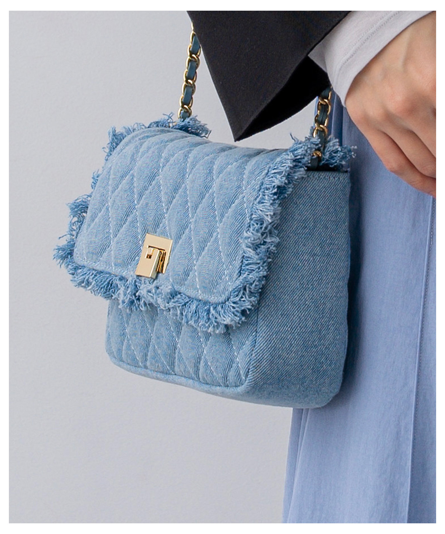 デニムフリンジ ショルダーバッグ（BO3DLS0205） | 23区