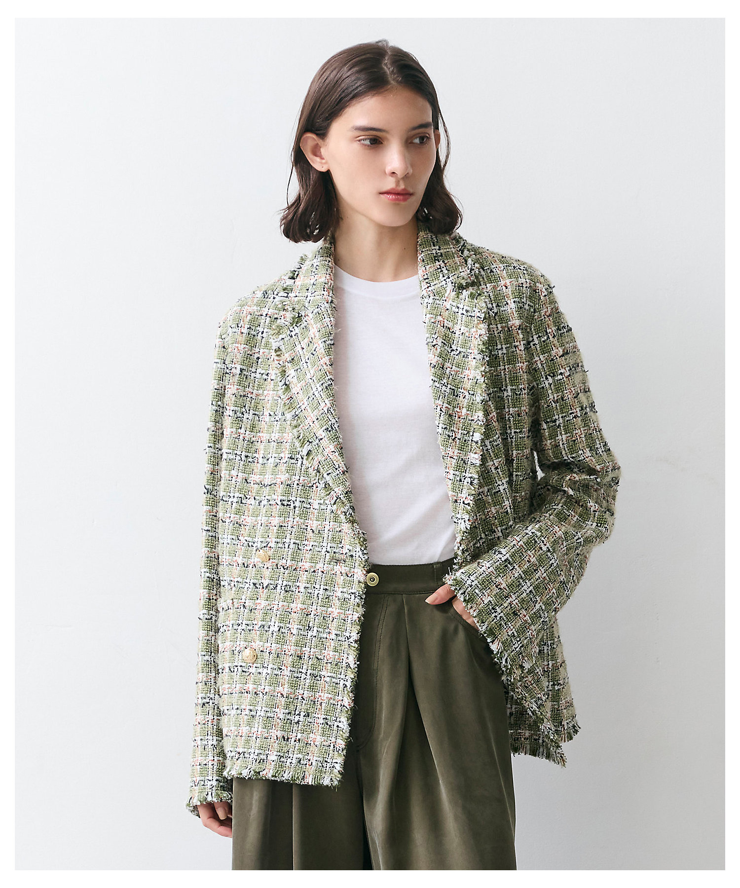 Oggi掲載】BERYL ／ ファンシーツイードダブルジャケット
