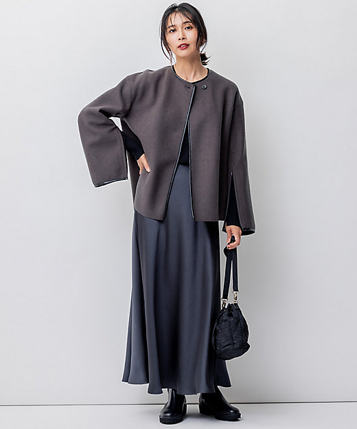 コンプレストパイル ノーカラー アウター（JKWOSW0432