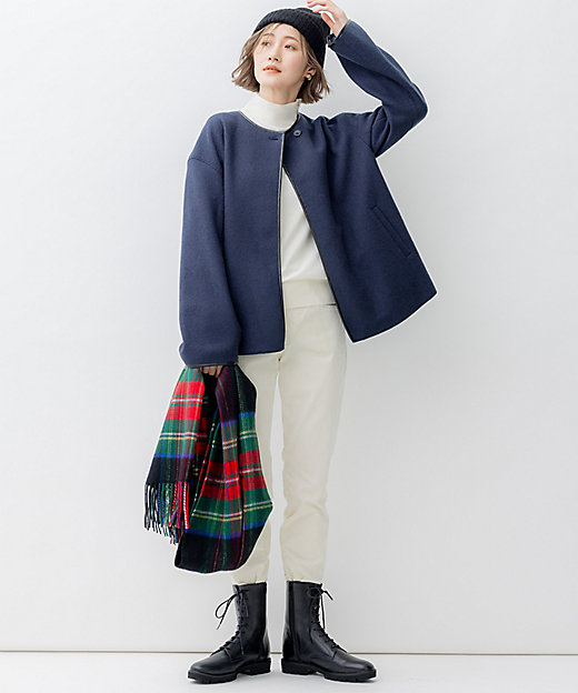 コンプレストパイル ノーカラー アウター（JKWOSW0432