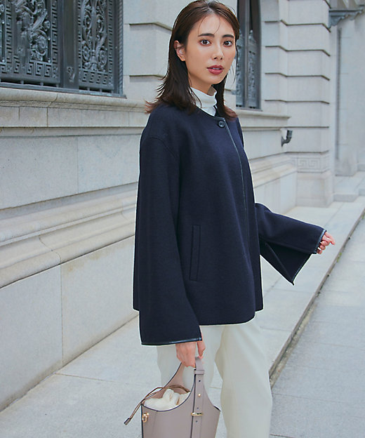 コンプレストパイル ノーカラー アウター（JKWOSW0432