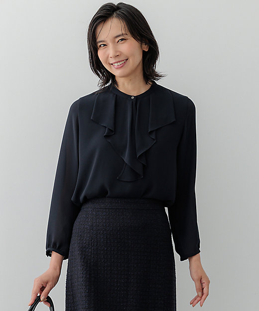 洗える】ジョーゼットフリル カットソー（KKWOGS0032） | 23