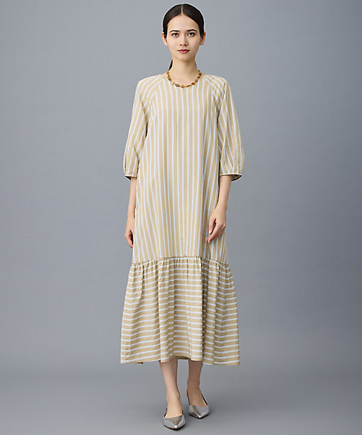 レーヨンナイロンドビーストライプ ワンピース（OPWMLM0312