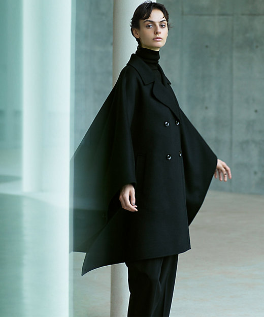 エステータ】ウールリバー ポンチョ コート（SCH6GW0941