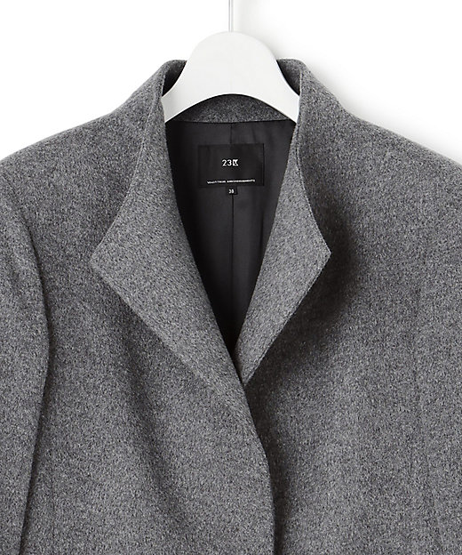 ウールカシミヤビーバー スタンドカラー コート（SCWOGW0504