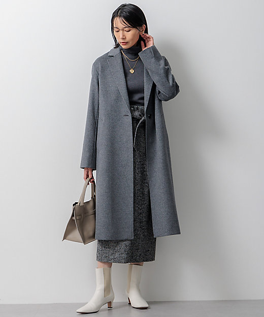 滝沢眞規子さん着用】ウールカシミヤビーバー チェスターコート