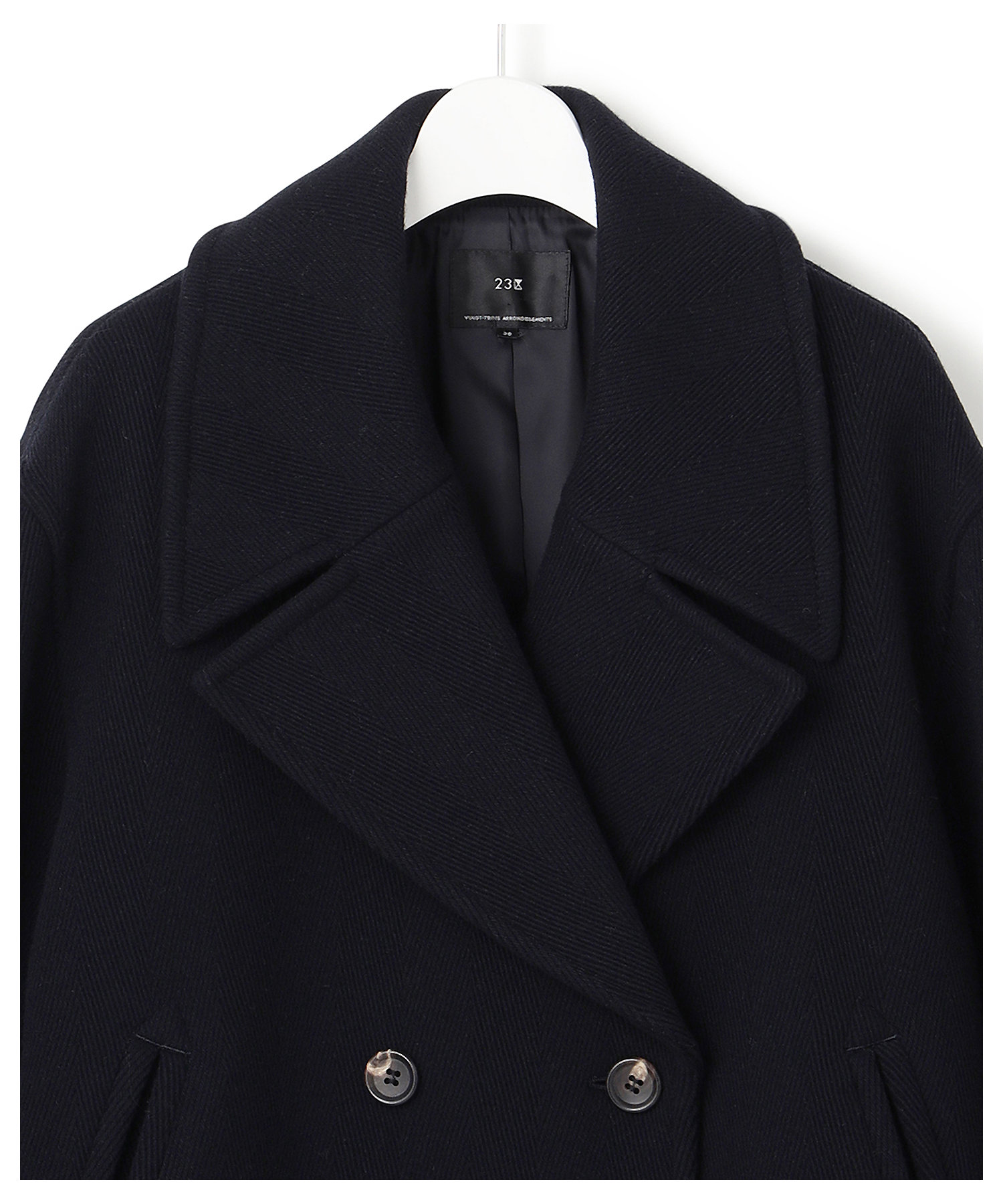 ヘリンボーン ショート ピーコート（SCWSNW0511） | 23区 S