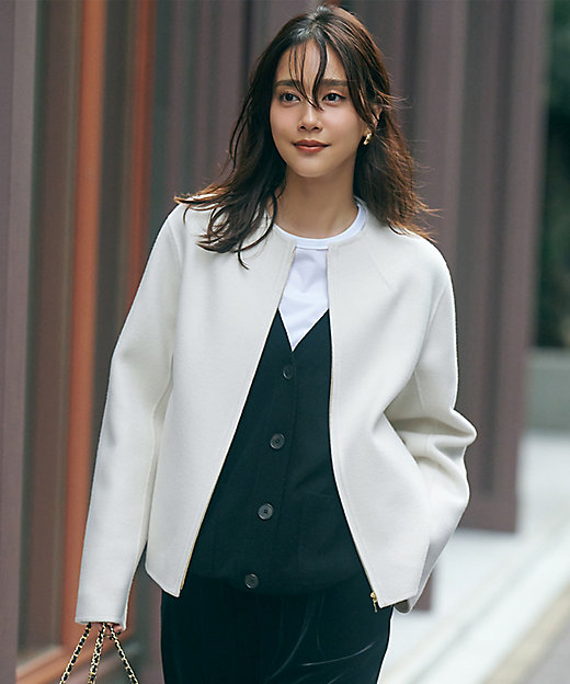 ウールリバー ショート ブルゾン（SCWWSW0406） | 23区 L