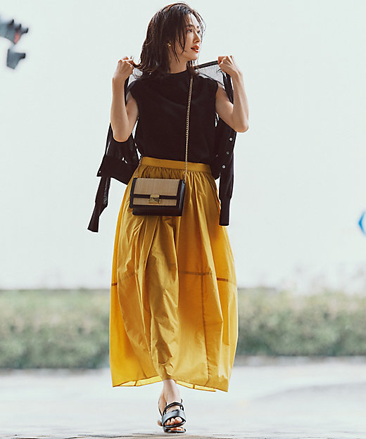 洗える】ナイロンコットンポプリン スカート（SKWOCA0210