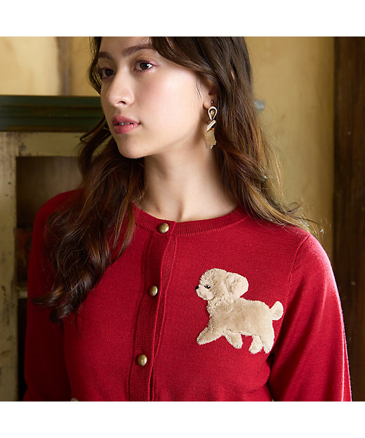 トイプードルニットカーディガン（82136401） | Rose Tiara