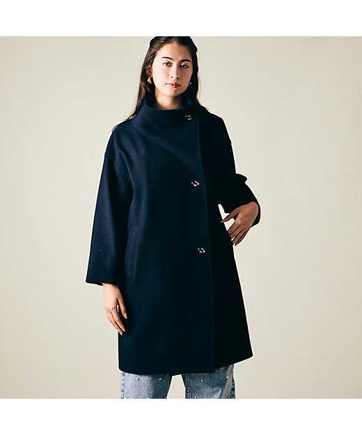 スタンドカラーロングコート（83086402） | Rose Tiara (Women